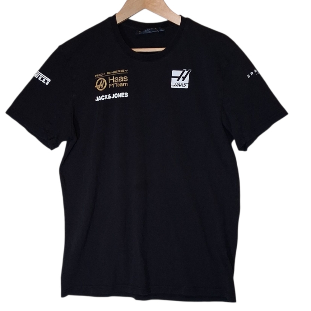 Rich Energy Haas Formula 1 Men's RP Team T-Shirt Sz Lg